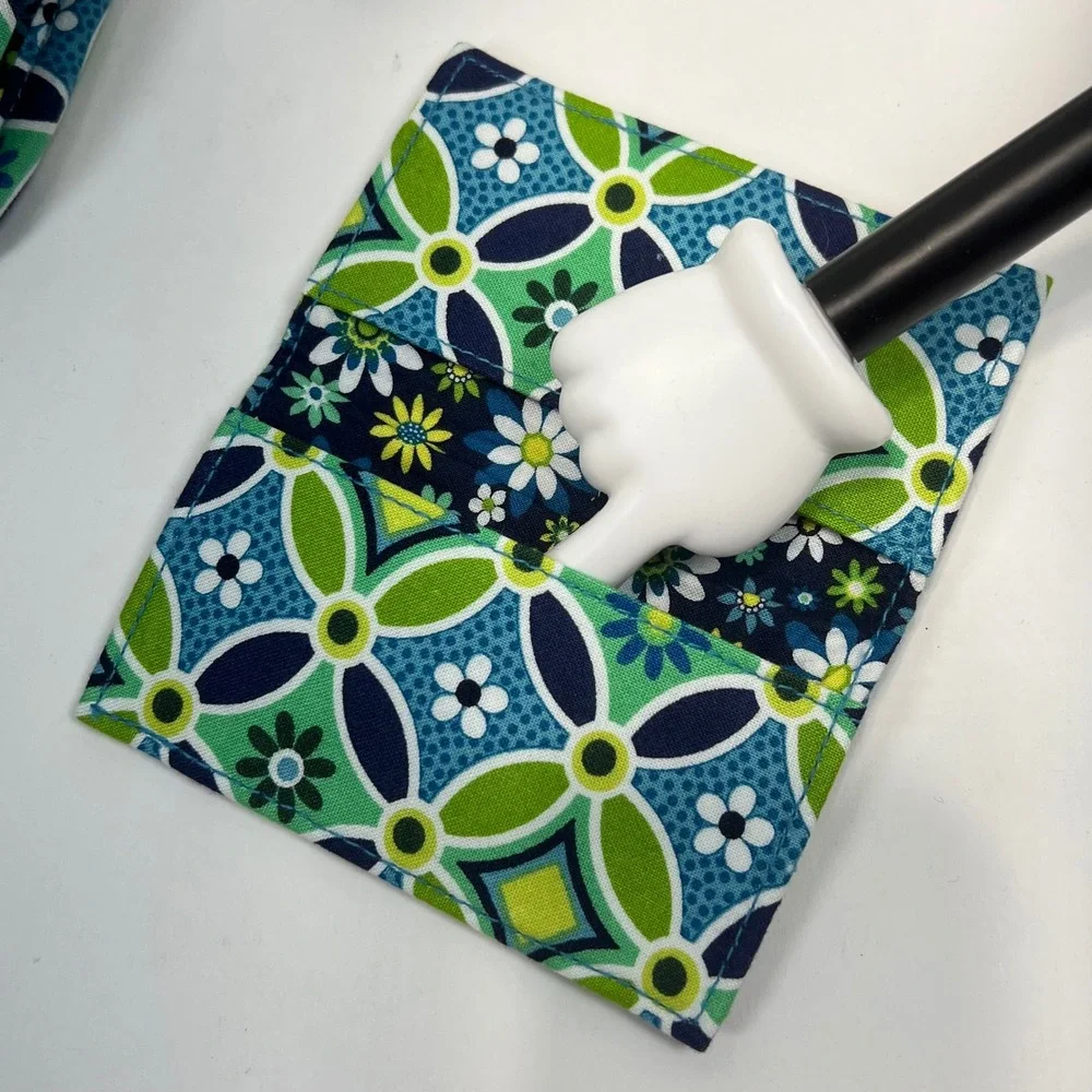 Vera Bradley 3pc Set  Daisy Daisy" Pattern Eyeglass Case Coin Purse Card Holder - Picture 3 of 5